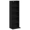 vidaXL CD skapis Melns ozols 33 x 23,5 x 97,5 cm Inženierijas koks