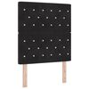 vidaXL Galvgalis Melns 80 cm Samts