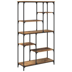 vidaXL Grāmatu plaukts 5 līmeņi 99 x 35,5 x 176 cm Inženierijas koks