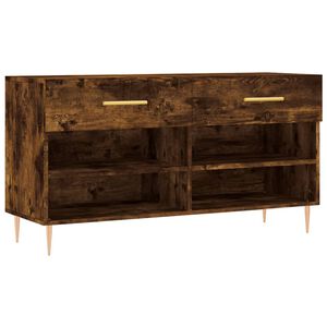 vidaXL apavu skapītis, koka krāsa, 102x35x55 cm, inženierijas koks