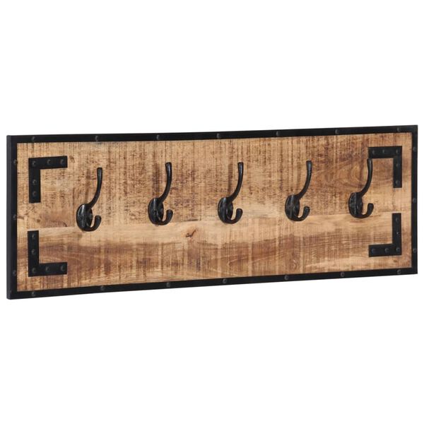 vidaXL drēbju pakaramie, 2 gab., 80x8x25 cm, mango masīvkoks