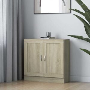 vidaXL grāmatu skapis, ozolkoka krāsa 82,5x30,5x80cm inženierijas koks