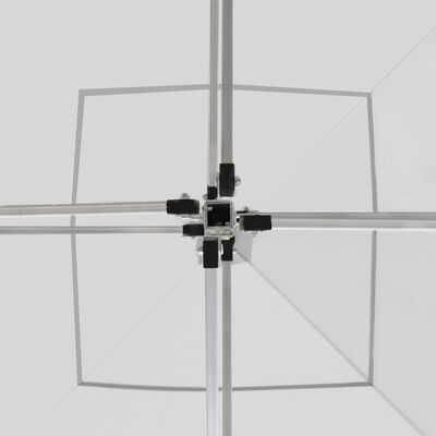 vidaXL saliekama svinību nojume ar sienām, balta, 2x2 m, alumīnijs