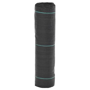 vidaXL augsnes pārsegs, melns, 0,5x10 m, PP