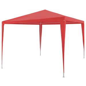 vidaXL Balles telts Sarkana 300 x 300 x 255 cm PE un Tērauds