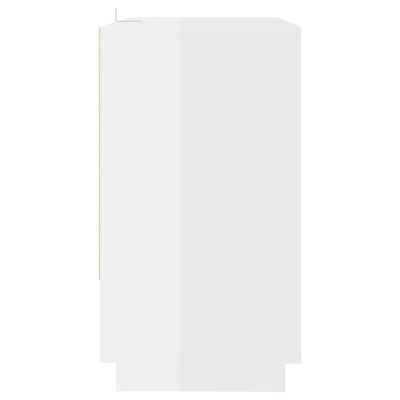 vidaXL kumode, spīdīgi balta, 70x41x75 cm, kokskaidu plāksne