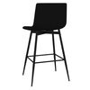 vidaXL bāra krēsli, 2 gab., melns samts
