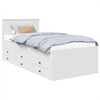 vidaXL Diena gulta Balts un melns 90 x 200 cm Inženierijas koks