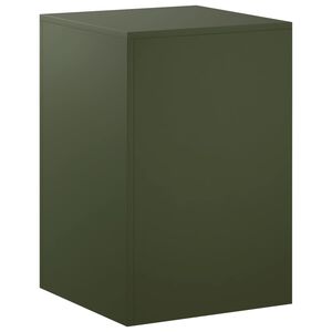 vidaXL Augu statīvs Olīvu zaļ&scaron; 40 x 40 x 60 cm Novecināts tērauds