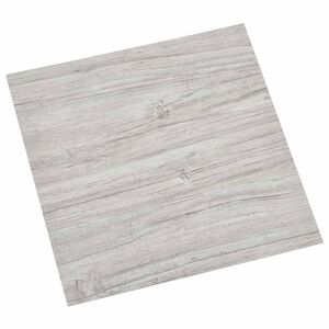 vidaXL Pa&scaron;līmējo&scaron;ie Grīdas Dēļi Gai&scaron;i pelēks un balts 30,5 x 30,5 cm