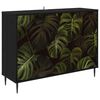 vidaXL Puse ELBURG Melns ozols 102 x 33 x 76 cm Inženierijas koks