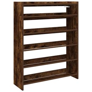 vidaXL apavu plaukts ozolkoka krāsa 80x25x100 cm inženierijas koks