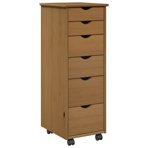 vidaXL Rito&scaron;ais skapis Medus brūns 34 x 39 x 93,5 cm Cieta priede