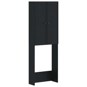 vidaXL Tualetes skapītis EDE Melns 66 x 25,5 x 190 cm