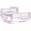 vidaXL Gultas rāmis Braun un taupe 160 x 200 cm Priedes masīvkoks