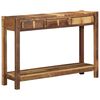 vidaXL Konsoles galds Brūna 107 x 33 x 76 cm Cietais atjaunotais koks