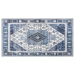 vidaXL Paklājs ORIZ Tum&scaron;i zils 80 x 150 cm 100% poliesters