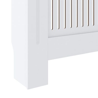 vidaXL radiatora pārsegs, balts MDF, 205 cm
