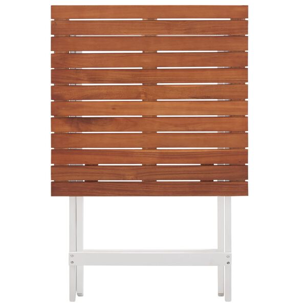 vidaXL 3-daļīgs bistro mēbeļu komplekts, akācijas masīvkoks