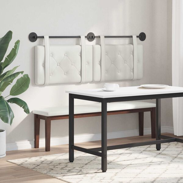 vidaXL Karājo&scaron;s galvgalis Balts 150 x 55 x 5 cm Mākslīgā āda