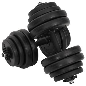 vidaXL hanteles, 2x15 kg