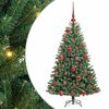 vidaXL Mākslīgā Saliekamā Ziemassvētku Egle Zaļa 120 cm PVC un metāls