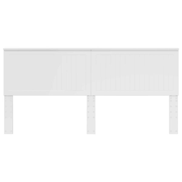 vidaXL Galvgalis Spīdīga Balta 200 cm Inženierijas koks