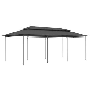 vidaXL dārza nojume, 600x298x270 cm, antracītpelēka