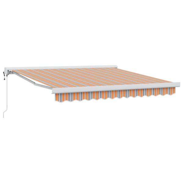 vidaXL Izvelkams jumtiņš Daudzkrāsains 350 x 250 cm Audums, metāls