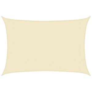 vidaXL saulessargs, 160 g/m&sup2;, krēmkrāsas, 3x5 m, HDPE