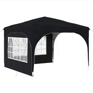 vidaXL Pop-up svinību teltis 290 x 290 x 245 cm Antracīts