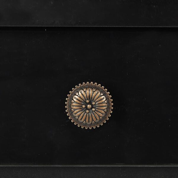 vidaXL konsoles galdiņ&scaron;, melns MDF