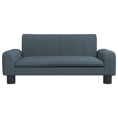 vidaXL bērnu dīvāns, tumši pelēks, 70x45x30 cm, audums