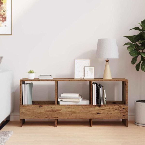 vidaXL Žurnālu statīvs Vecs koks 102 x 30 x 45 cm