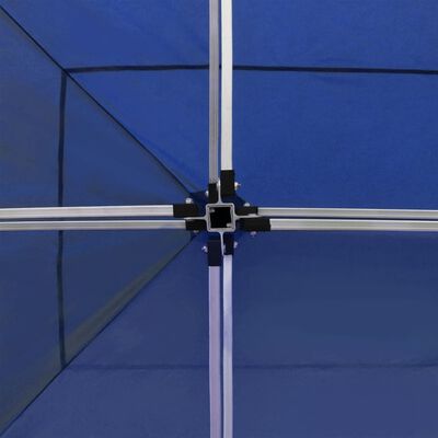 vidaXL saliekama nojume ar sānu sienām, 6x3 m, alumīnijs, zila