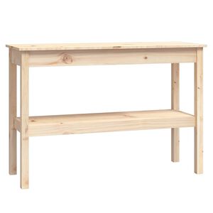 vidaXL konsoles galdiņ&scaron;, 110x40x75 cm, priedes masīvkoks