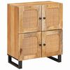 vidaXL Puse Brūna 60 x 33 x 75 cm Cieta mango koksne