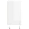 vidaXL kumode, spīdīgi balta, 60x35x70 cm, inženierijas koks