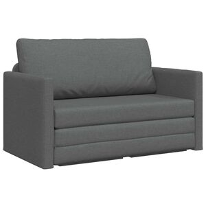 vidaXL Dīvāngulta Tum&scaron;i pelēks 124 x 71 x 78 cm audums