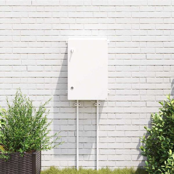 vidaXL Kontroles skapītis Pelēka 40 x 20 x 60 cm ABS plastmasa