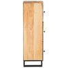 vidaXL Augstais skapītis Brūna 90 x 33 x 75 cm Cieta mango koksne