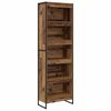 vidaXL Grāmatplaukts 60 x 30 x 189,5 cm Inženierijas koks Vecs koks