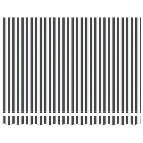 vidaXL Izvelkams jumtiņ&scaron; Antracīts un balts 350 x 250 cm