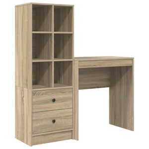 vidaXL Galds Sonoma ozols 115,5 x 40 x 127 cm 2 gab.