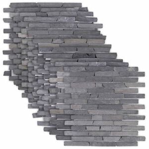 vidaXL Mozaīkas Flīzes Pelēka 30 x 30 cm Marmors