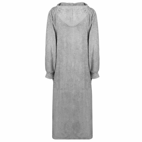 vidaXL Segas džemperis ar kapuci KINN Pelēka XXL Kokvilna