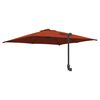 vidaXL Dārza parasols Sarkanbrūns 248.5 x 247.5 x 160 cm audums