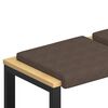 vidaXL Solspilvens 4 gab. Mikro&scaron;ķiedra Brūna Dziļums 35 cm