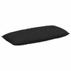 vidaXL Atpakaļ spilvens Melns 120 x 50 cm Mikrofibra