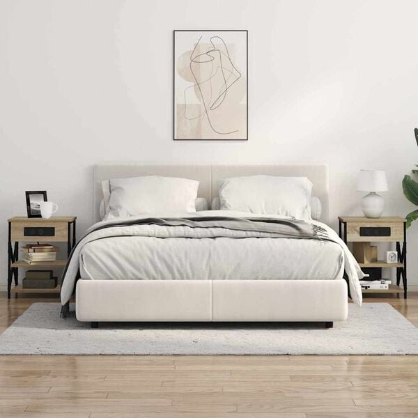 vidaXL Nakts skapītis Sonoma ozols 41 x 31 x 51 cm Inženierijas koks